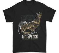 Gallo Whisperer Contadino Agricoltura Pollo Uomo T-Shirt 100% Cotone