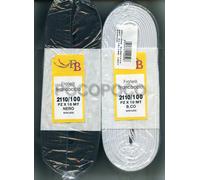 Gallone nastro elastico altezza 100 mm 2110/100 elasticizzato bianco o nero