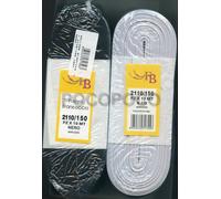 Gallone nastro elastico altezza 150 mm 2110/150 elasticizzato bianco o nero