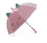 GALLOTTI Ombrello bambina automatico con orecchie in vari colori, ombrello per bambini lungo 66 cm, ombrello bimba da pioggia Rosa