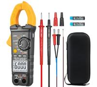 GALOOK LD204+ Pinza Amperometrica Multimetro Digitale Professionale, Voltmetro Amperometro per Misurare Tensione/Corrente AC DC Temperatura Capacità Resistenza Frequenza Continuità Diodo NCV LIVE