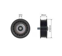 Galoppino, Cinghia Scanalata Adatto A per Saab 9-3 9-5 2.0, 2.3 Turbo 03- OE V