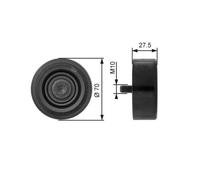 Galoppino/guidacinghia Cinghia Poly V Gates T36206 Drivealign® per Hyundai Kia