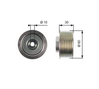 Galoppino/guidacinghia Cinghia Poly V Gates T36406 Drivealign™ per Suzuki