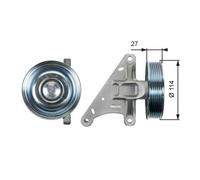 Galoppino/guidacinghia Cinghia Poly V Gates T36429 Drivealign™ per Citroën Fiat