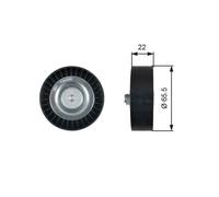 Galoppino/guidacinghia Cinghia Poly V Gates T36458 Drivealign® per Hyundai Kia