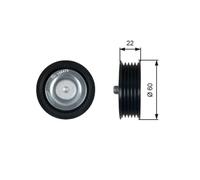 Galoppino/guidacinghia Cinghia Poly V Gates T36473 Drivealign™ per Hyundai Kia