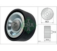 Puleggia di rinvio/guida, cinghia trapezoidale INA 532 0669 10