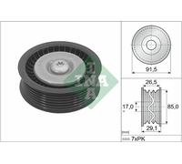 Galoppino/Guidacinghia, Cinghia Poly-V per MERCEDES-BENZ CLASSE E CLASSE GL CLAS