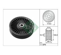 Galoppino/guidacinghia Cinghia Poly V Schaeffler Ina 532 0108 10 per Opel