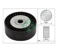 Puleggia di rinvio/guida, cinghia trapezoidale INA 532 0533 10