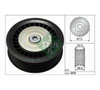 Galoppino/guidacinghia Cinghia Poly V Schaeffler Ina 532 0678 10 per Nissan