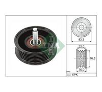 Puleggia di rinvio/guida, cinghia trapezoidale INA 532 0922 10