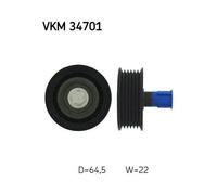 Galoppino/guidacinghia Cinghia Poly V Skf VKM 34701 per Citroën Fiat Ford Sx