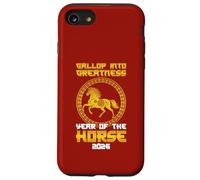 Galoppo nell'anno della grandezza del cavallo 2026 Capodanno Custodia per iPhone SE (2020) / 7/8