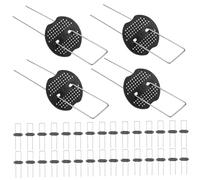 GALPADA 1 Set Chiodi U per con Rondelle Fissaggio Chiodi per Recinzioni e Pacciamatura Resistente e Facile da Installare per Giardinaggio e Paesaggistica