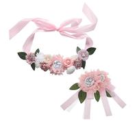 GALPADA 1 Set Di Fasce Premaman Con Spille Da Fiore Per Future Mamme E Futuri Papà, Per Decorazioni Per Baby Shower, Accessori Per Foto Di Gravidanza, Per La Festa Di Rivelazione