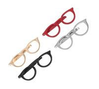 GALPADA 1 Set Fermaglio Per Camicia Fermagli Per Cravatte Fermacravatta Fermacravatta Vintage Uomini Fermacravatte Da Uomo Spillo Occhiali Rossi Cravatta Clip Sulla Cravatta Lega 4 Pezzi