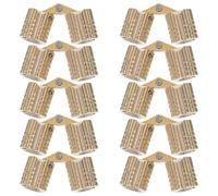 GALPADA 10 Cerniere Invisibili a Barilotto in Rame da 8 MM Cerniere Nascoste per Mobili e Scatole di Legno Apertura 180° per Armadietti Porte Nascoste e Progetti Artigianali