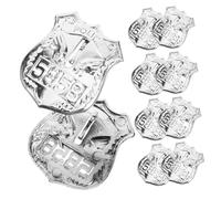 GALPADA 10 Distintivo Della Giocattolo Realistico Distintivo Da Poliziotto Cosplay Prop Piccola Spilla Da Cosplay Costume Da Poliziotto Gioco Di Ruolo Della Foto Di
