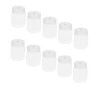 GALPADA 10 Pezzi Barattolo per Coltura Tissutale a Bocca 240ml in Plastica | Coperchio Ventilato, Tappo a Vite Standard, Facile Inserimento ed Estrazione