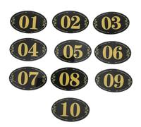 GALPADA 10 Pezzi Cartelli Autoadesivi con Numeri da 1 a 10 per Armadietti, Porte e Cassetti, Rimovibile per Numeri Civici, Stanze e Tavoli, senza Residui per Ufficio, Scuola e Ristorante