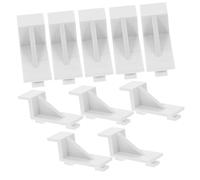 GALPADA 10 pezzi Clip Fermashelf Plastica Robusta per Frigorifero e Congelatore Supporto Versatile per Divisori Mensola per Sostituzione e Uso Durevole