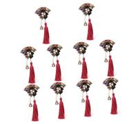 GALPADA 10 Pezzi Copricapo da ventaglio in stile giapponese accessori per cinesi fermaglio per con nappa barrette hair clip forcina a ventaglio forcina ventaglio giapponese