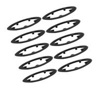 GALPADA 10 Pezzi Copricatena per Bicicletta in Plastica Nera Design a Cinque Fori, Protezione Resistente per Guarnitura Mountain Bike, Aspetto Elegante e Funzionale