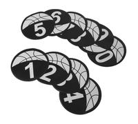 GALPADA 10 Pezzi Dischi 23 Segnaposto Allenamento Numerati Basket Cm Calcio | Tpu Sottile, Colori Vivaci con Numeri Grandi, per Lezioni di Educazione Fisica e Palestre
