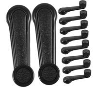 GALPADA 10 pezzi Maniglie Alzacristalli Auto Nere in Plastica e Metallo Maniglie Ricambio per Finestrini Leva Resistenti e Compatibili con Meccanismi Alza Vetro Auto