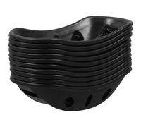 GALPADA 10 Pezzi Mentoniere Morbide per Casco di Sicurezza, Sottogola Nere in Gomma, Accessori Protezione Testa per Uso Industriale e Cantiere