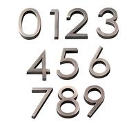 GALPADA 10 pezzi Numeri Adesivi Moderni per Porta Ingresso Targhette Civici Industriali Resistenti per Casa Ufficio e Hotel Etichette Numero da Muro Decorativi