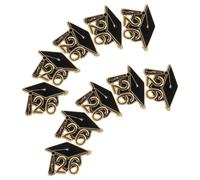GALPADA 10 Pezzi Spilla Laurea 2026 in Lega a Forma di Berretto Classico, Accessorio da Bavero Elegante e Resistente per Commemorare Successo Accademico, Regalo per Studenti e Donne