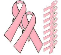 GALPADA 10 Pezzi Spille Fiocco Rosa in Lega la Consapevolezza del Cancro al Seno, Accessori Significativi per Donne, per Party e Varie Occasioni