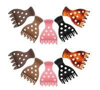 GALPADA 10 Pezzi Spring Hair Claw Clips Eleganti Clip Artiglio Senza Segni Design Fragola Antiscivolo Leggero per Acconciature Raccolte e Ricci