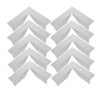 GALPADA 10 Pezzi Squadretta Angolare Rinforzata per Soffitto in Ferro | Connessioni Cartongesso e Intersezioni Parete-soffitto, Assorbe Piccoli Movimenti, Linee Dritte in Ristrutturazione
