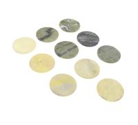 GALPADA 10 pezzi Supporti per Colla Ciglia in Pietra Liscia Palette Riutilizzabile per Extension Ciglia Accessori Professionali per Trucco Sopracciglia e Bond Seal