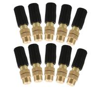 GALPADA 10 Pezzi Ugelli Regolabili per Irrigazione a Goccia in Rame Nero, Spruzzatori per Sistema di Irrigazione Giardino e Serra, capacità 20-100l/h, Raggio 0.3-2m