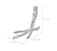 GALPADA 10 Pezzi Zampe in Ferro Realistiche per Decorazioni Fai da Te Artigli di Pappagallo Imitazione per Progetti Creativi Accessori Resistenti per Statue e Lavoretti Artigianali