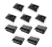 GALPADA 10 Set Kit Vassoi Starter per Semina con Coperchio Trasparente Vassoi Germinazione per Coltivazione e Piantine Contenitori con Aerazione per Crescita Microgreens e Insalate