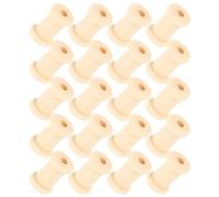GALPADA 100 Pezzi Avvolgitore di Legno Vuoto per Ribbon e Filo, Rustico | Finitura Lucida, Superficie Liscia, Mantiene la Tensione Dell'avvolgimento, Adatto per Cucito e Lavori Manuali