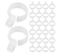 GALPADA 100 Pezzi Clip in Plastica Antivento per Grucce, Ganci Resistenti per Bastoni da 28-35mm, Aspetto Compatto per Casa e Studio