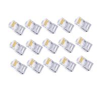 GALPADA 100 pezzi Connettori Cata Ethernet Plug Trasparenti in Ecologico Terminali Passanti per Lan Compatibili con Dispositivi Design Compatto e Resistente