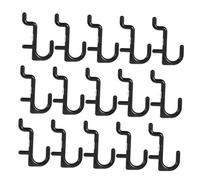 GALPADA 100 Pezzi Ganci per Pannello Perforato in Plastica Nera Appendi Utensili Resistenti per Trapano Martello Garage Cucina Facili da Installare e Riorganizzare Soluzione Versatile per