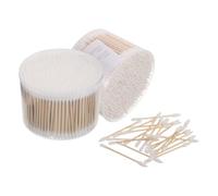 GALPADA 1000 Bastoncini di Cotone a Doppia Punta per Pulizia Orecchie e Trucco, Teste Spiralate, Rotonde e Appuntite, Monouso in Cotone e Legno per Applicazioni Cosmetiche Art