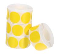 GALPADA 1000 pezzi Etichette Adesive Rotonde Gialle Codifica Colore Scrivibili Resistenti per Organizzazione Garage Scuola e Sigilli Buste