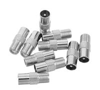 GALPADA 10pezzi Adattatore Coassiale Tipo Femmina Maschio Connettore Per Per Ricevitore Satellitare Tv Home Theater Materiale Durevole