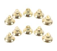 GALPADA 10pezzi Campanellini Metallo Decorazioni Natalizie Pendenti per Gioielli Fai da Te per Feste Albero Natale Dorato