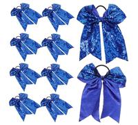 GALPADA 10pezzi Per Cheerleader Nastri Per Elastici Per Ragazze Adolescenti Adatti Per Sport e Feste Come Halloween e Natale Realizzati in Resistente e Non Dannosi